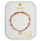 Rhodonite Intention Charm Bracelet