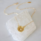Opal Celestial Coin Necklace 