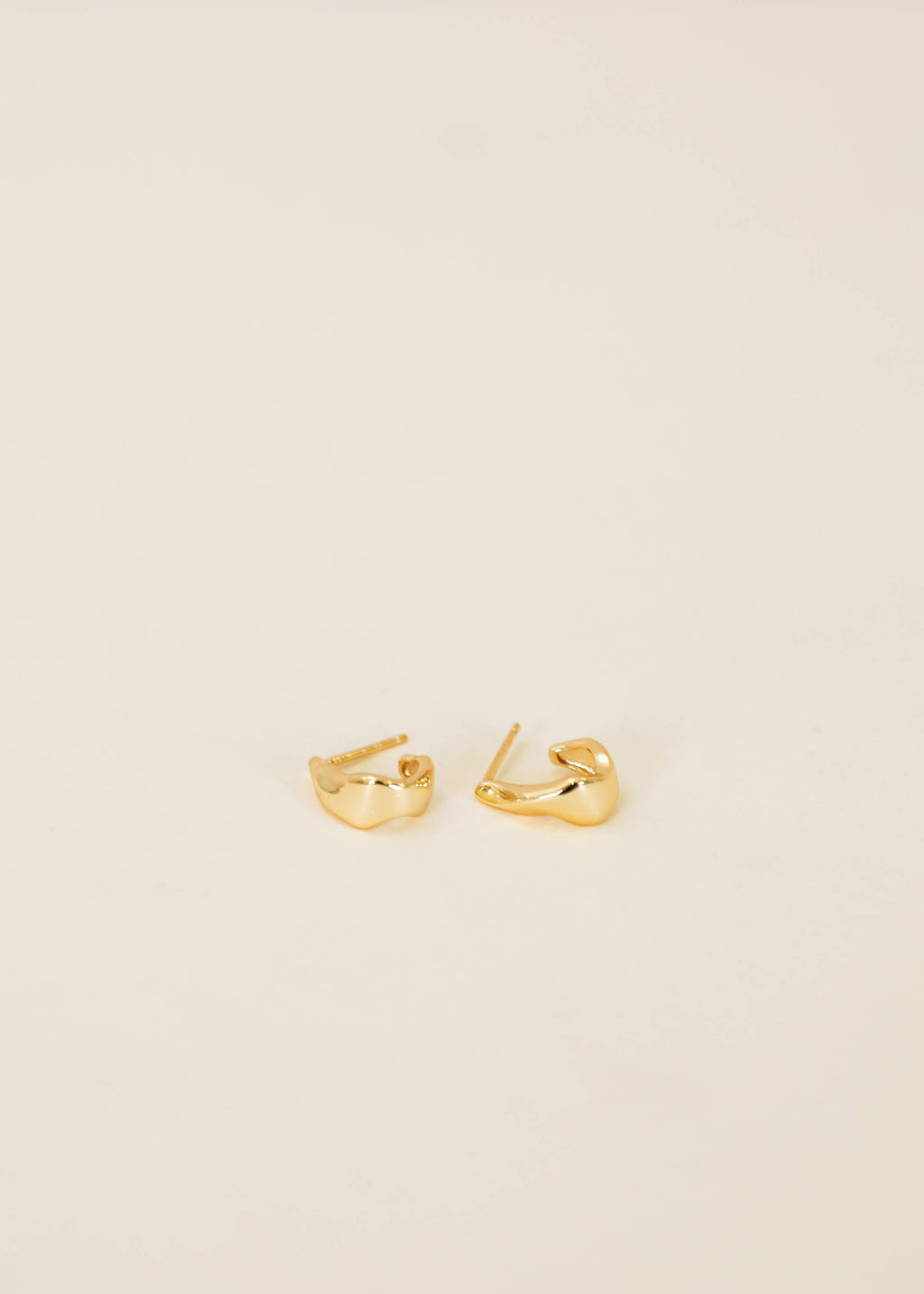 Ripple Gold Earrings