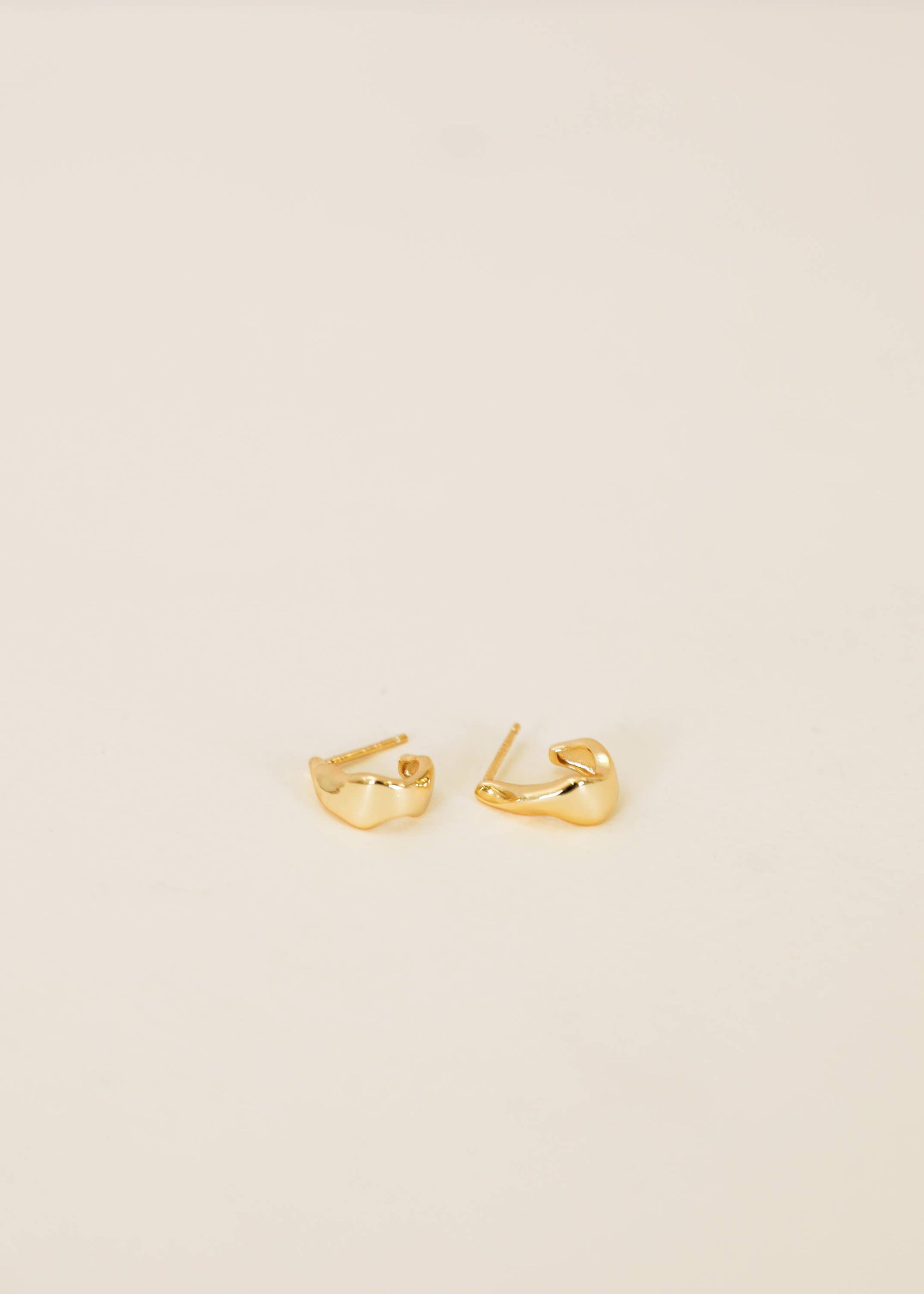 Ripple Gold Earrings