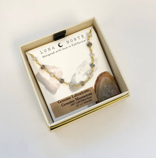 Earth Tones Gemstone Necklacde - Simply Sunflowers