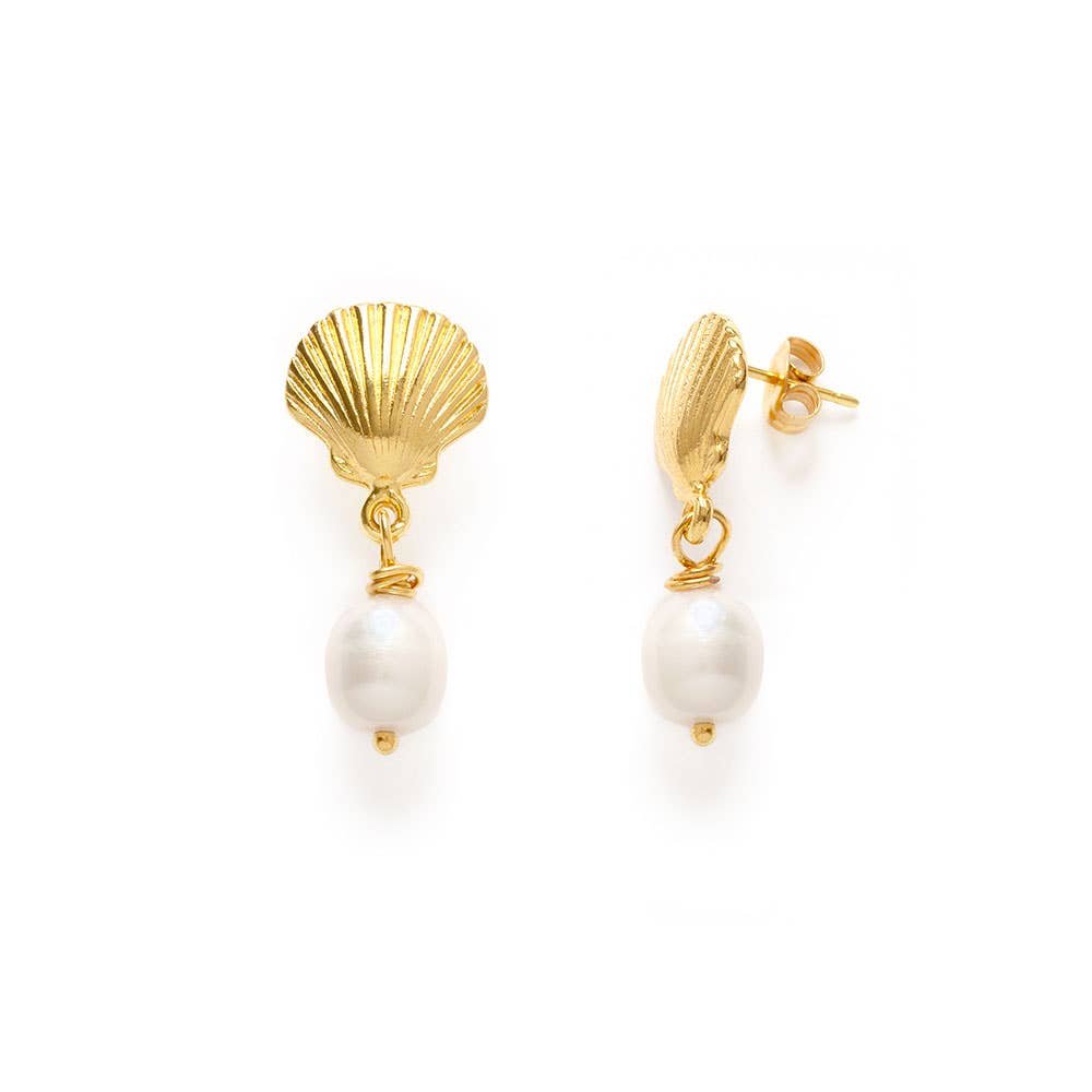 Shell Drop Earrings