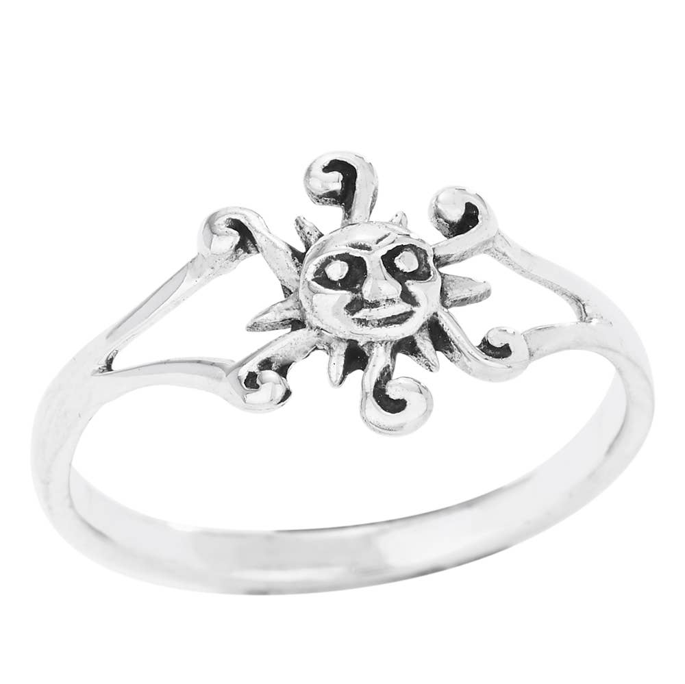 Swirly Ray Sun Ring