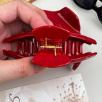 Ruby Red Claw Clip