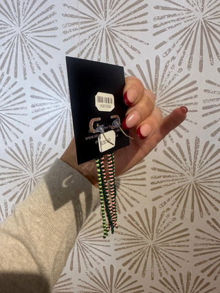 Emerald Beaded Earrings - Simply Sunflowers