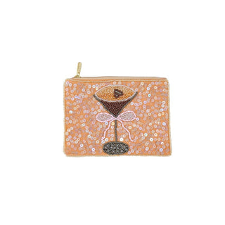 Espresso Martini Sequin Beaded Coin Pouch - Simply Sunflowers