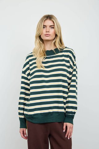 Evergreen Mockneck Sweatshirt - Simply Sunflowers