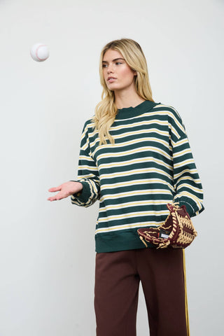 Evergreen Mockneck Sweatshirt - Simply Sunflowers