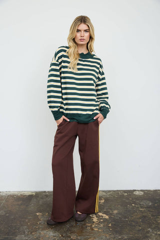 Evergreen Mockneck Sweatshirt - Simply Sunflowers