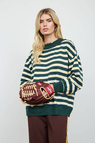 Evergreen Mockneck Sweatshirt - Simply Sunflowers