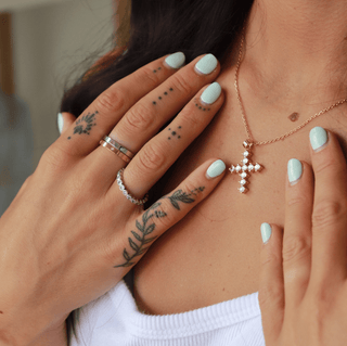 Evie Silver Circle Gem Ring - Simply Sunflowers