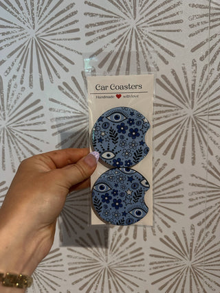 Evil Eye Car Coasters - Simply Sunflowers