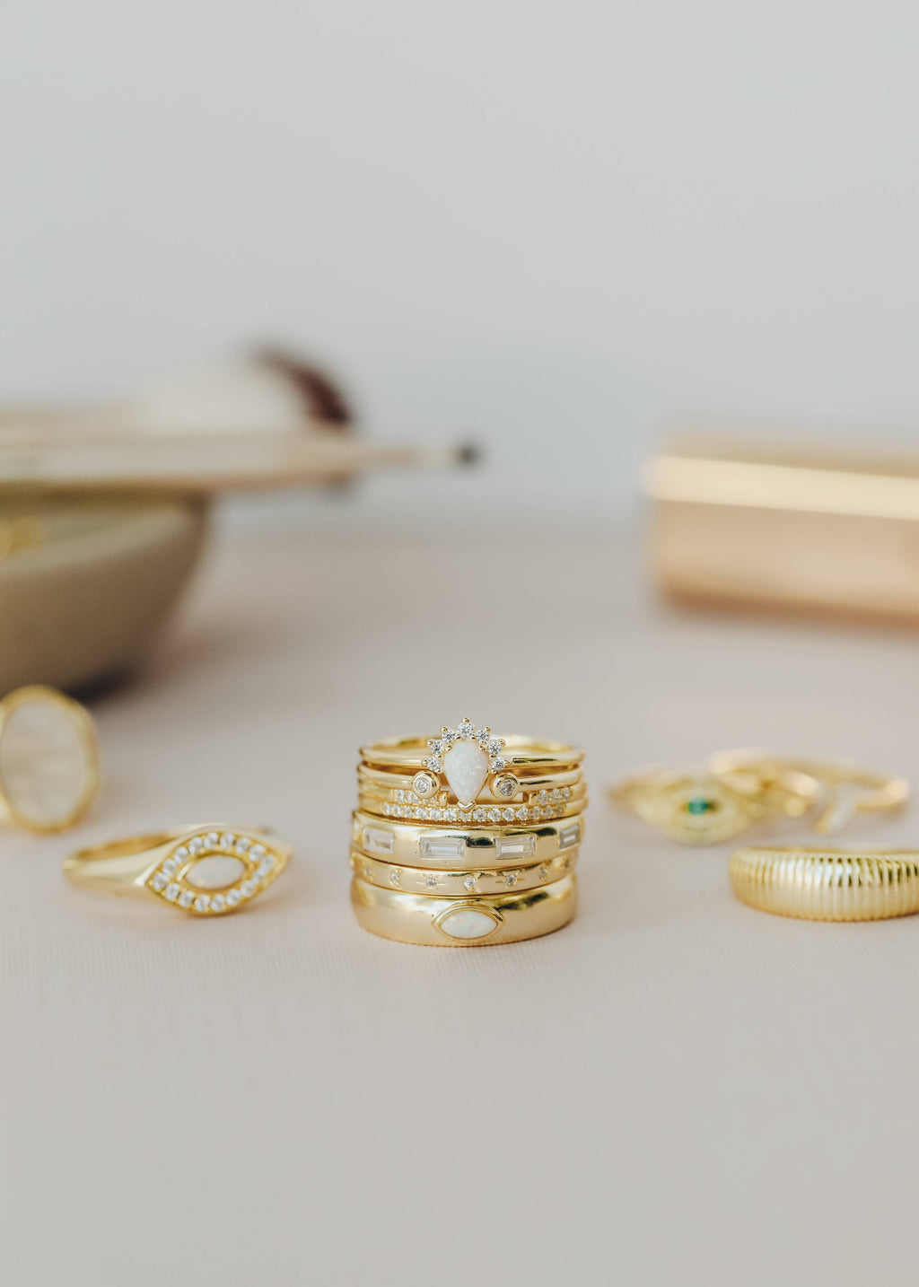 Inset Diamond Ring
