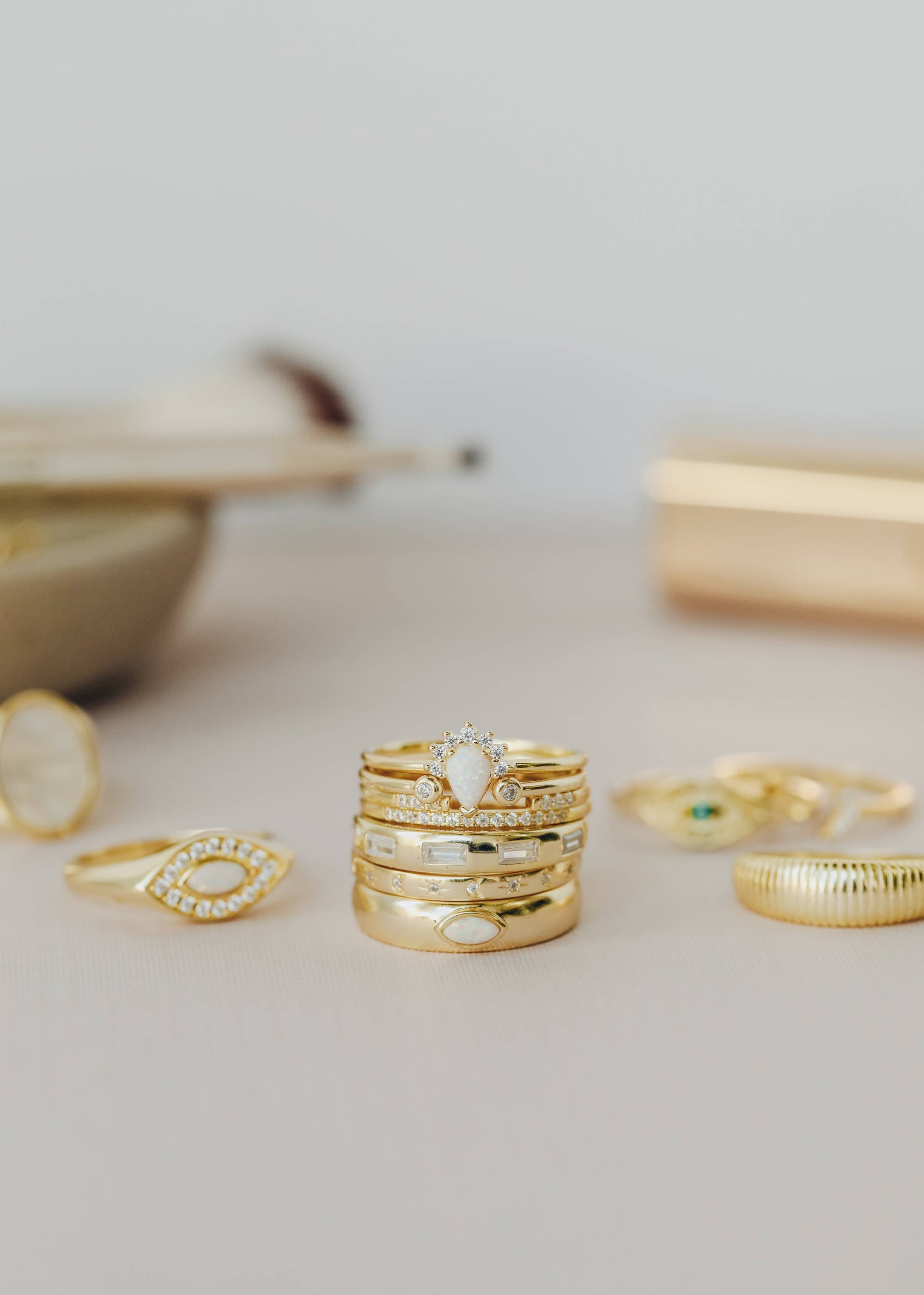 Inset Diamond Ring