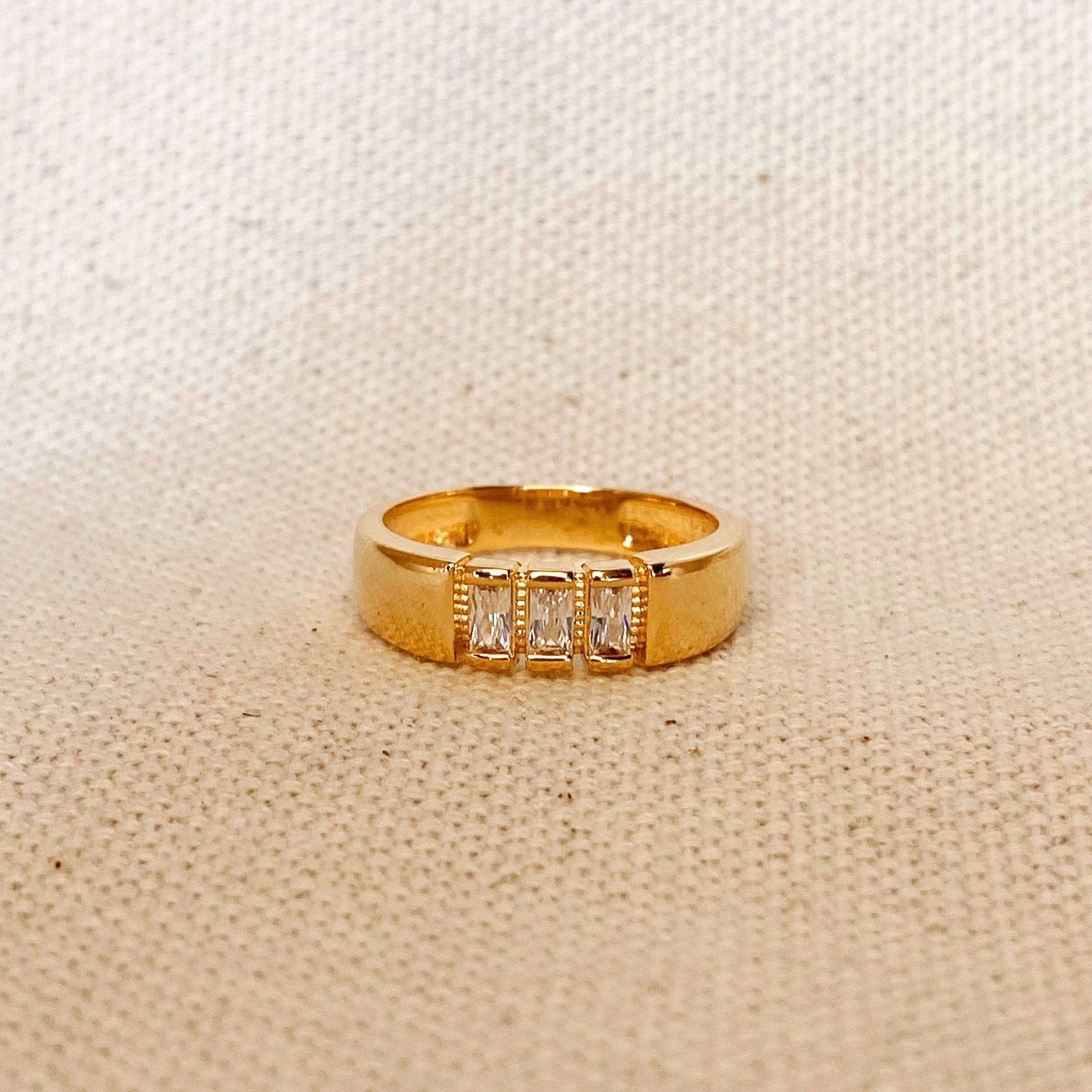 Cubic Zirconia Stone Ring