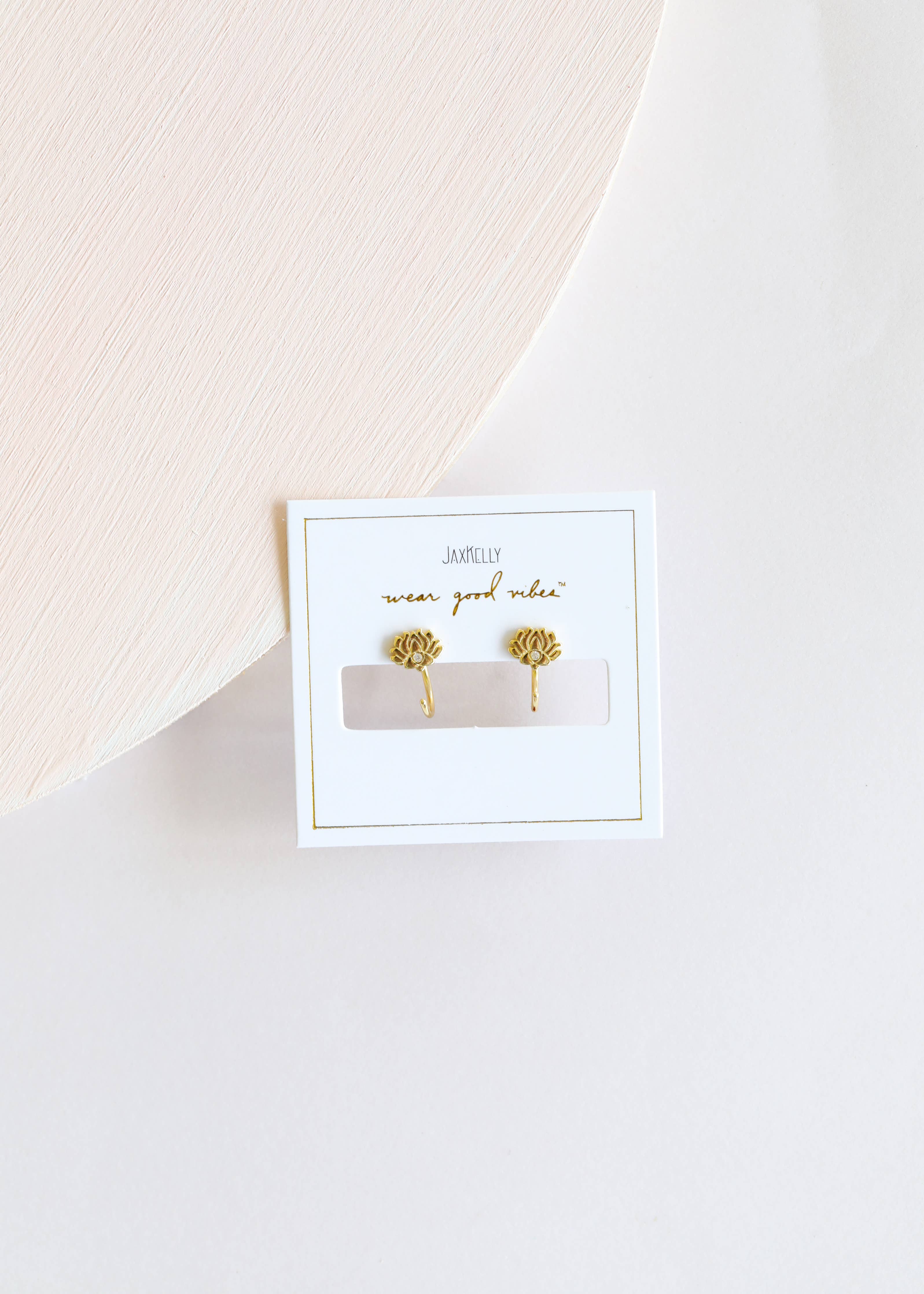 Lotus Flower Earrings