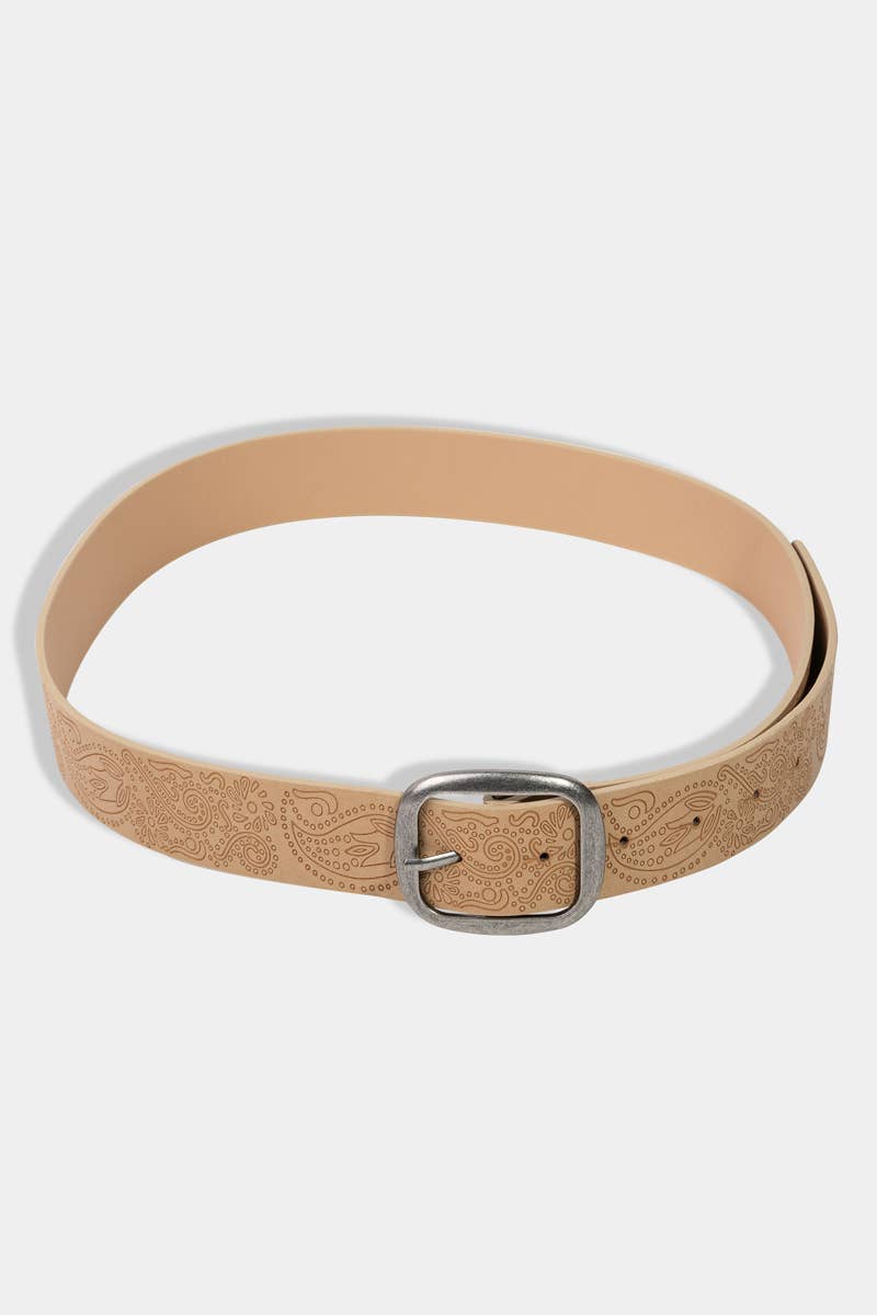Ivory Floral Belt
