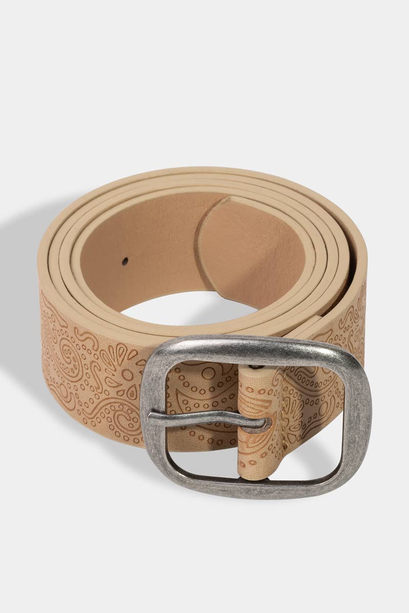 Ivory Floral Belt