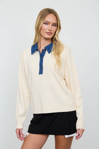 Sweater Denim Pullover