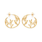 Botanical Hoop Earrings