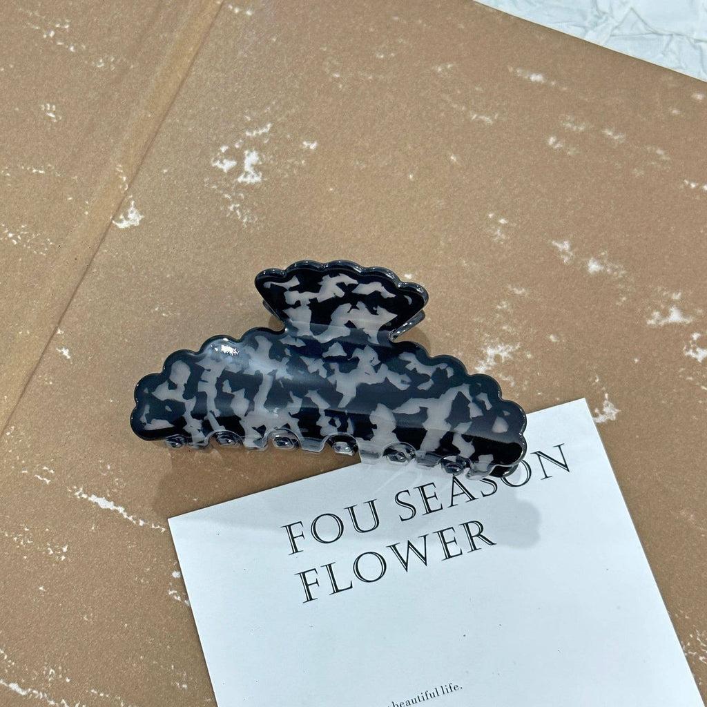 Blue Pebble Hair Clip