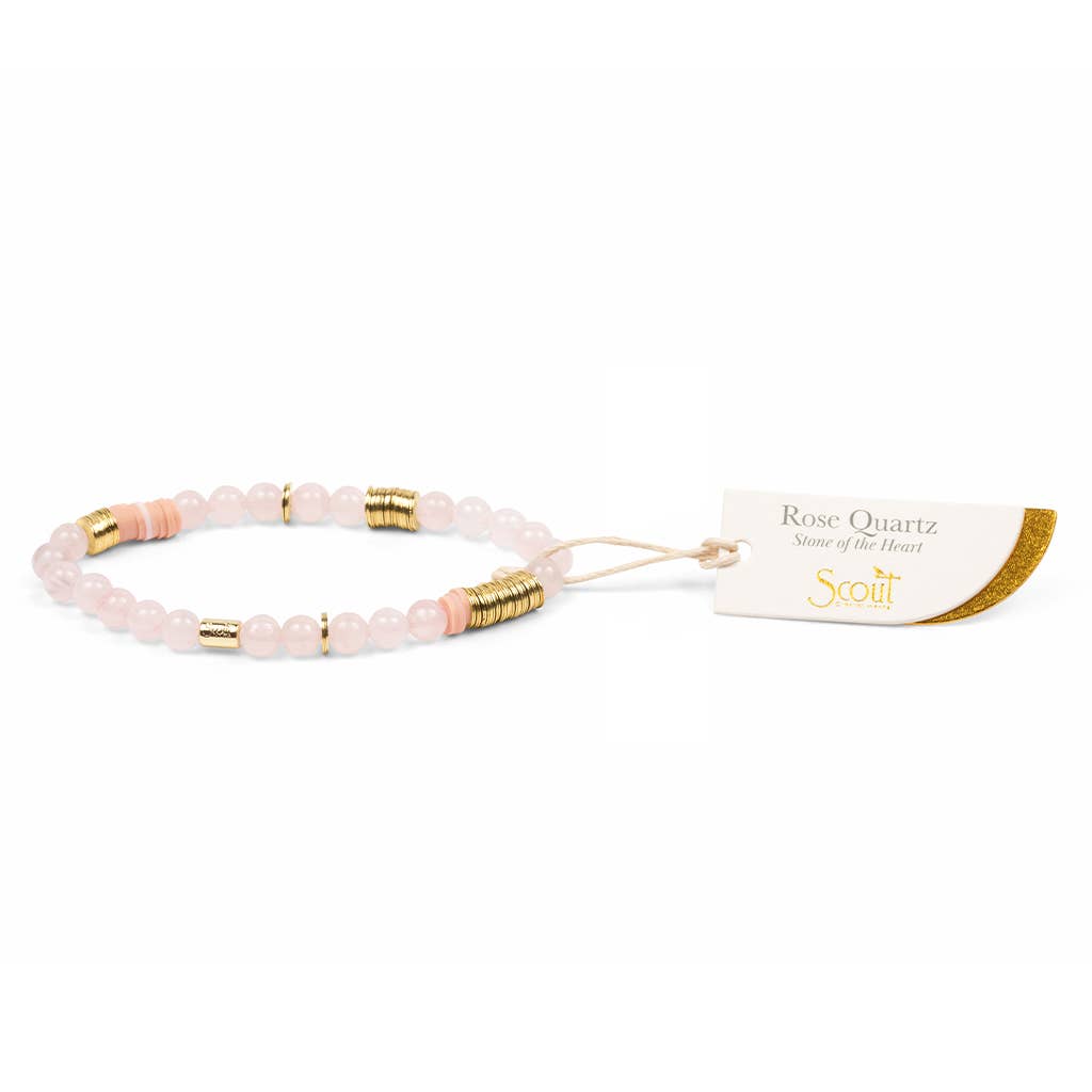 Rose Quartz Stack Bracelet