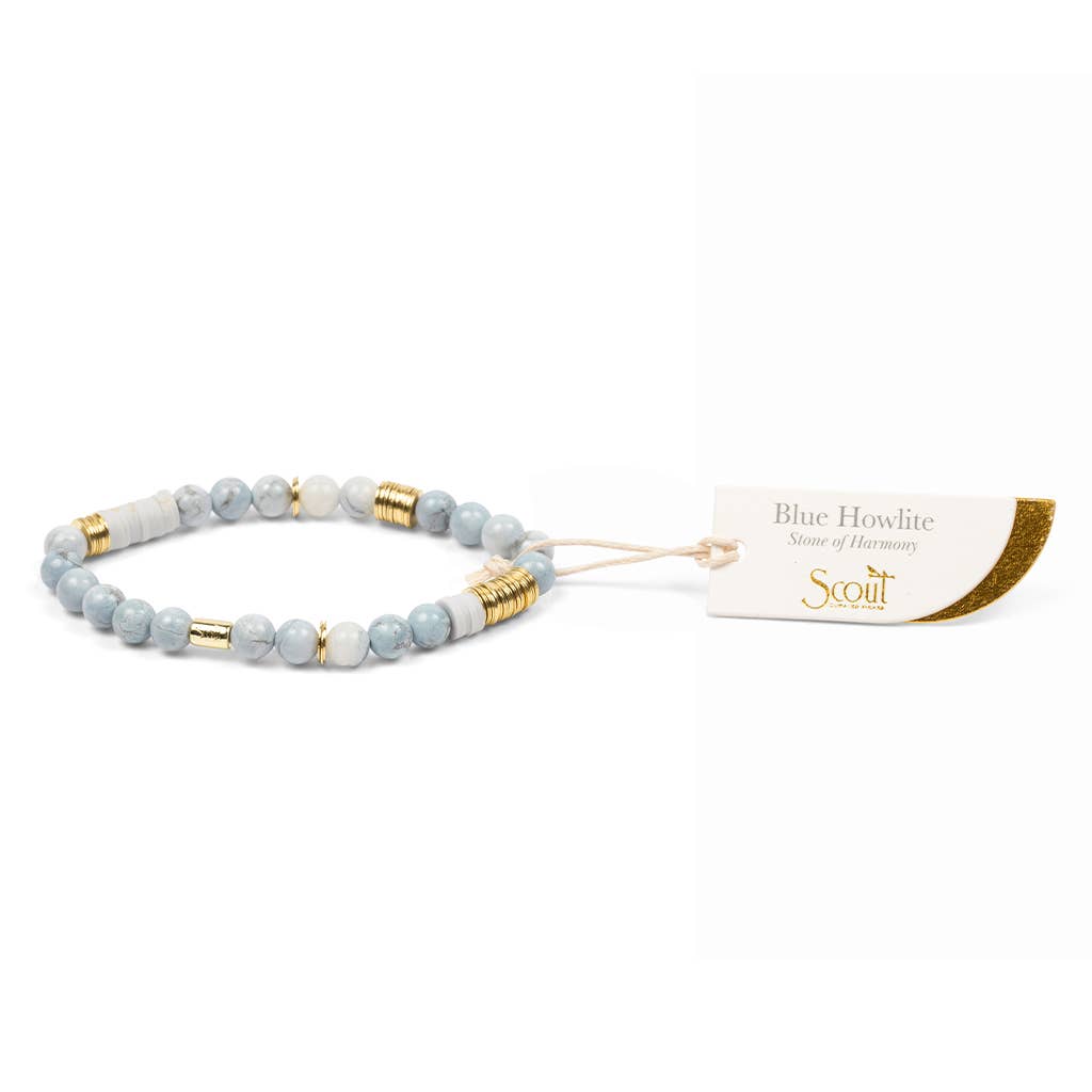 Blue Howlite Stacking Bracelet