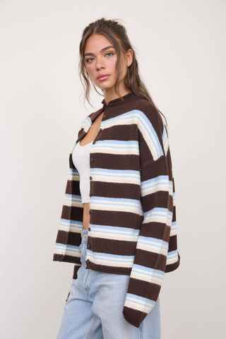 Striped Classic Cardigan
