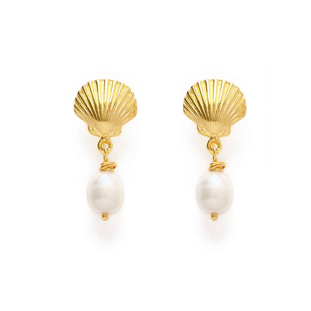 Shell Drop Earrings