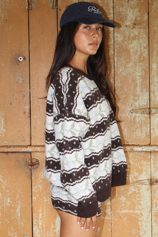 Fair Isle Sweater - Simply Sunflowers