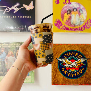 Fall Scraps Pattern Koozie - Simply Sunflowers