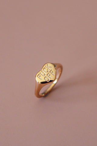 F*ck Off Heart Ring - Simply Sunflowers
