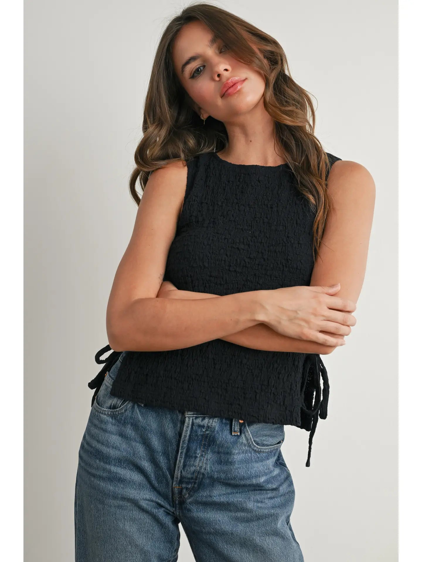 Crimson Tie Top