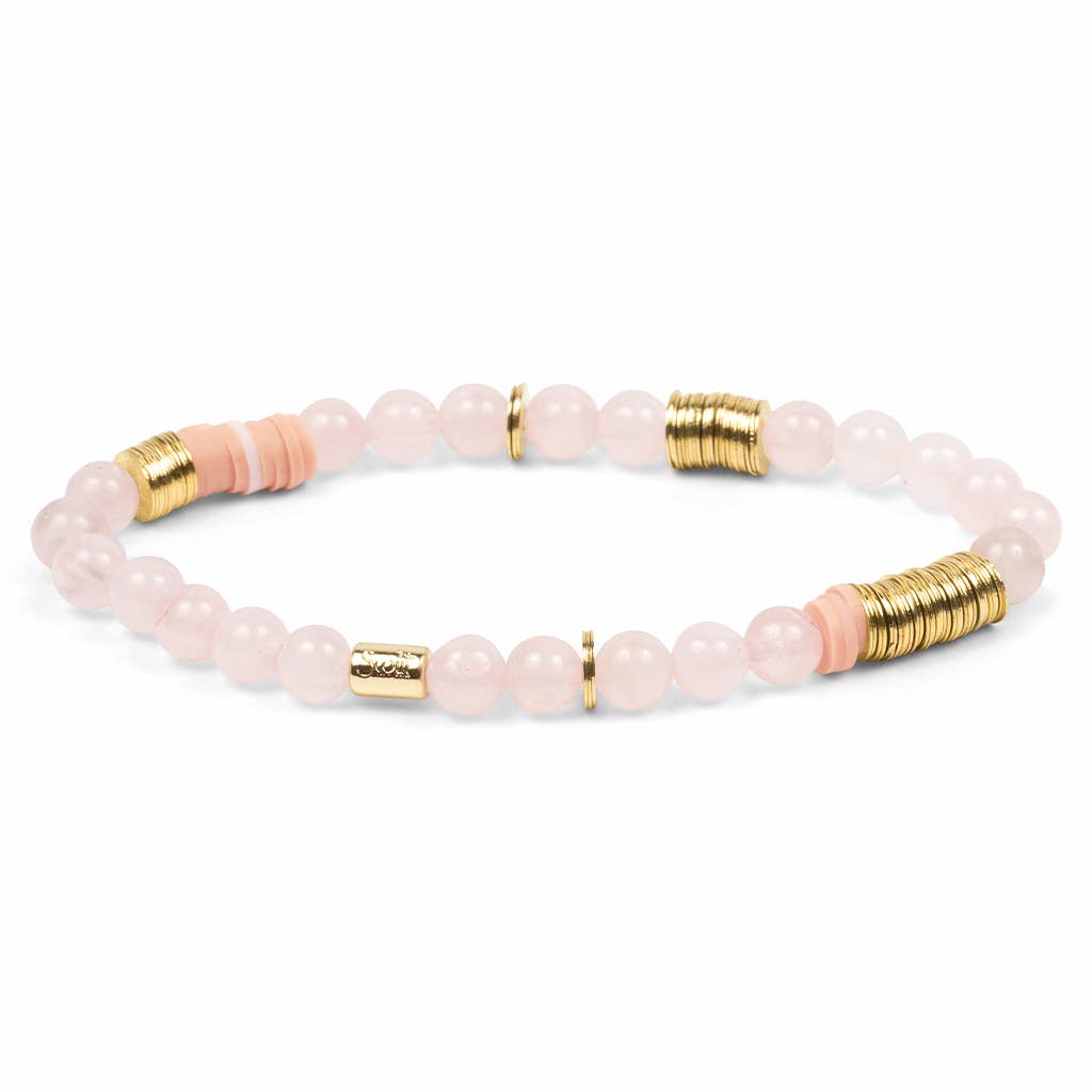 Rose Quartz Stack Bracelet