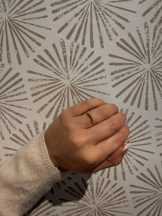 Flat Top Gold Ring - Simply Sunflowers