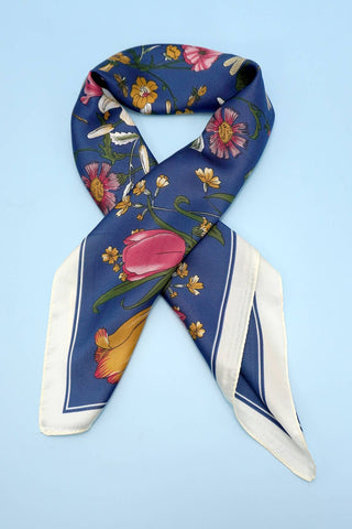 Floral Print Silk Scarf - Simply Sunflowers
