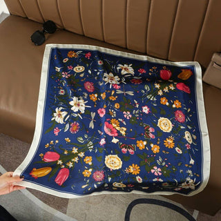 Floral Print Silk Scarf - Simply Sunflowers