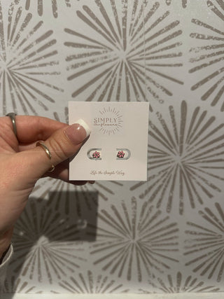 Flowering Pink Studs - Simply Sunflowers