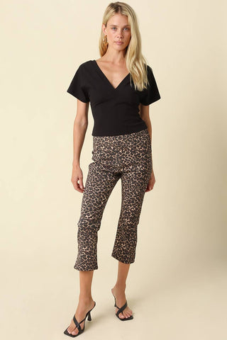 Frankie Surplice V-Neck Top - Simply Sunflowers