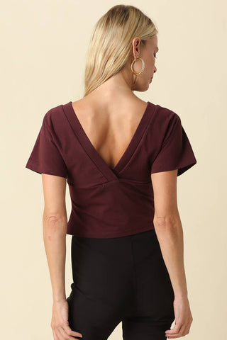 Frankie Surplice V-Neck Top - Simply Sunflowers
