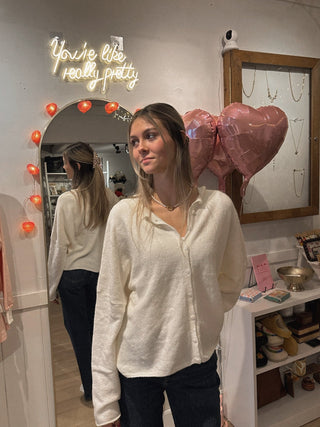 Fresh Snow Cardigan - Simply Sunflowers