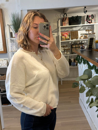 Fresh Snow Cardigan - Simply Sunflowers