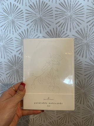 Fruit Paintable Notecards - Simply Sunflowers