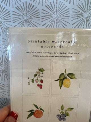 Fruit Paintable Notecards - Simply Sunflowers