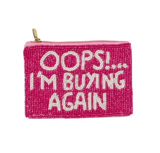 Fully Beaded OOPS I AM BUYING AGAIN Coin Purse - Simply Sunflowers