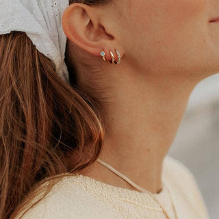 Gaby Turquoise Hoops - Simply Sunflowers