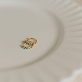 Gaby Turquoise Hoops - Simply Sunflowers