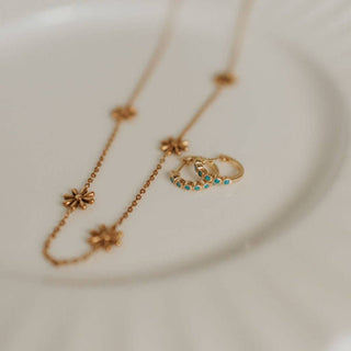 Gaby Turquoise Hoops - Simply Sunflowers