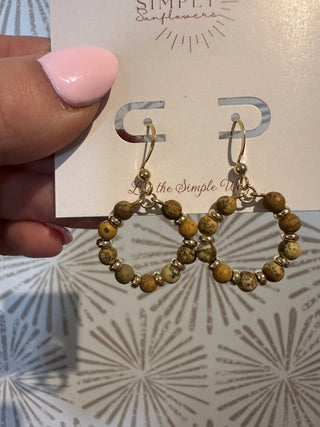 Gaia Gemstone Earrings - Simply Sunflowers