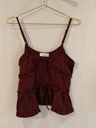 Garnet Ruffle Top - Simply Sunflowers